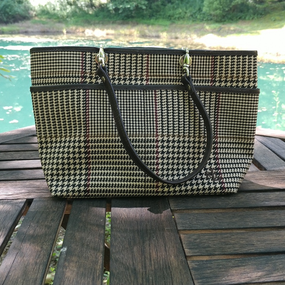 Ralph Lauren Houndstooth Purse